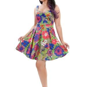 Beach Bash! By Art & Tatyana Floratina cotton blend floral dress - size Medium